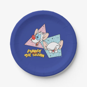 Pinky and the Brain   Retro Character Graphics Paper Plates