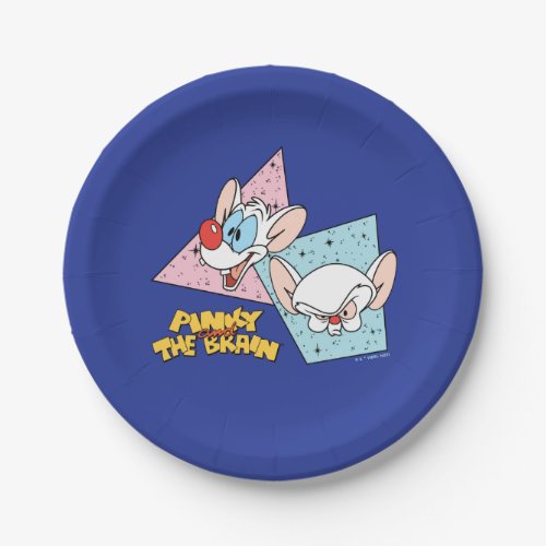 Pinky and the Brain  Retro Character Graphics Paper Plates