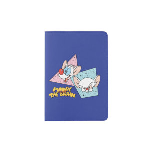 Pinky and the Brain Retro Character Graphics Passport Holder