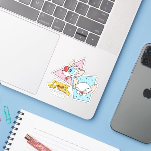 Pinky and the Brain  Retro Character Graphics Sticker