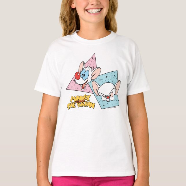Pinky and the Brain | Retro Character Graphics T-Shirt (Front)