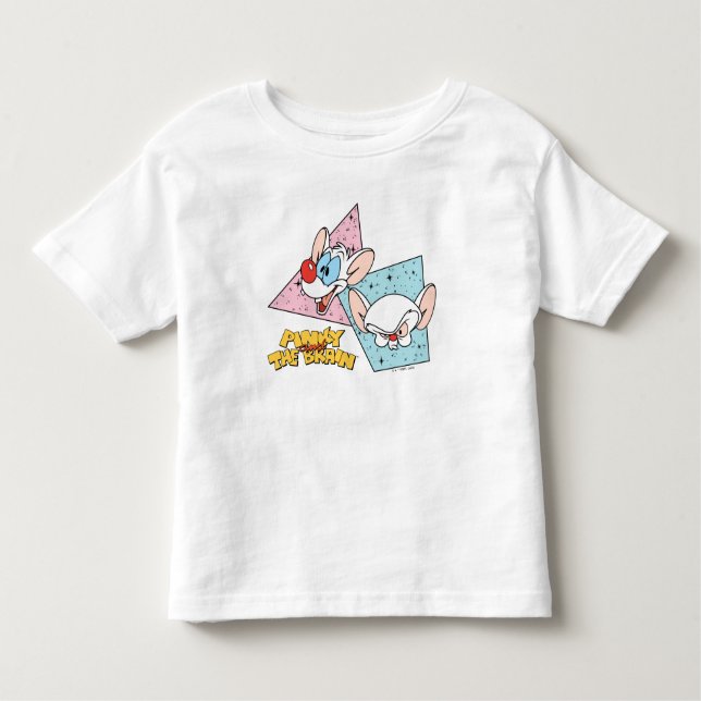 Pinky and the Brain | Retro Character Graphics Toddler T-shirt (Front)