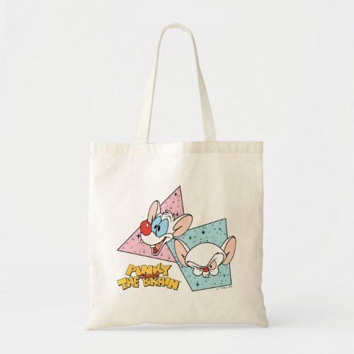 Pinky and the Brain  Retro Character Graphics Tote Bag