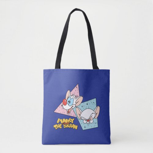 Pinky and the Brain  Retro Character Graphics Tote Bag