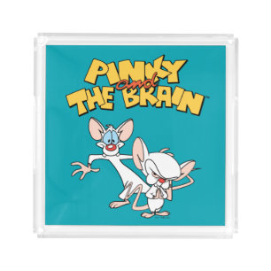 Pinky and the Brain   Show Logo Acrylic Tray