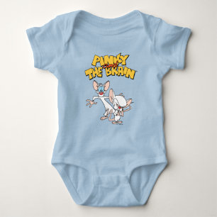 Pinky and the Brain Show Logo Baby Bodysuit