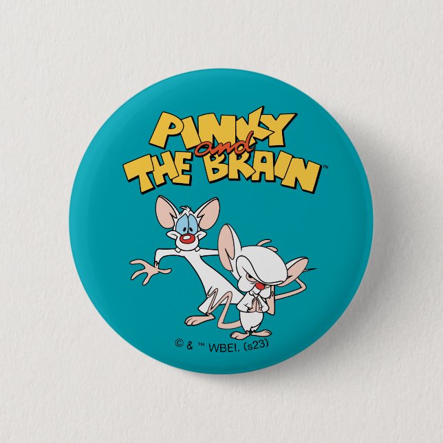 Pinky and the Brain | Show Logo Button (Front)