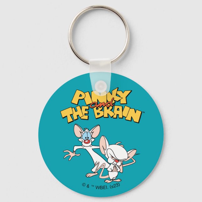 Pinky and the Brain | Show Logo Keychain (Front)