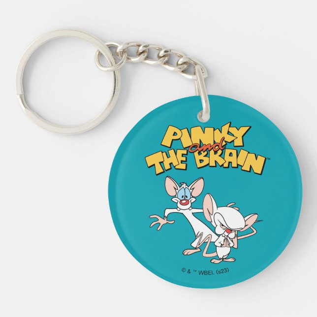 Pinky and the Brain | Show Logo Keychain (Front)