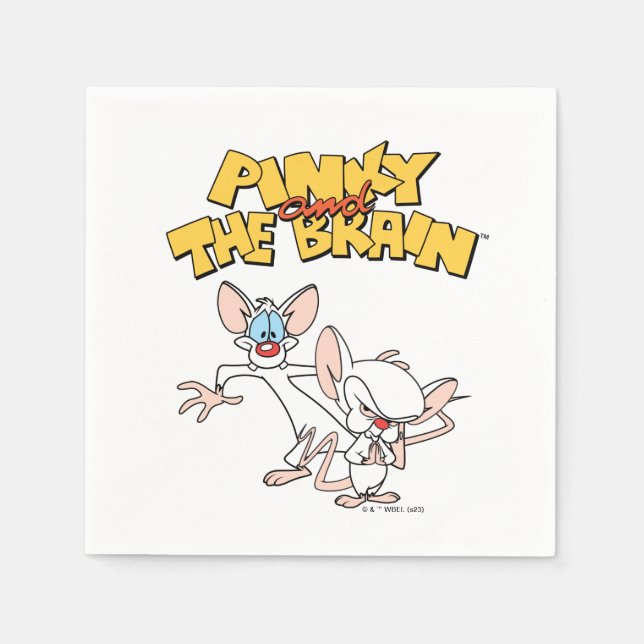 Pinky and the Brain | Show Logo Napkins (Front)