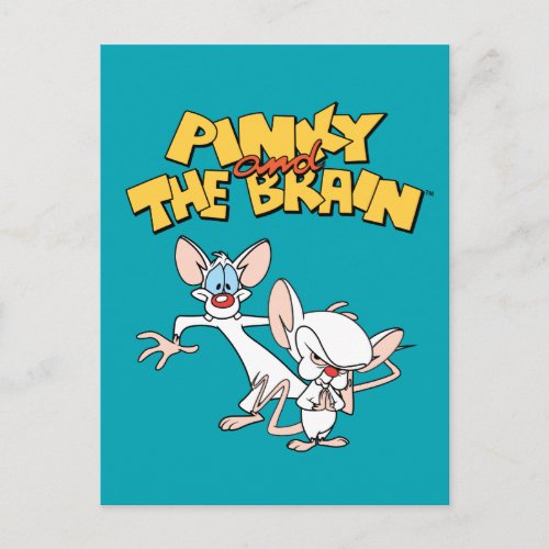 Pinky and the Brain  Show Logo Postcard