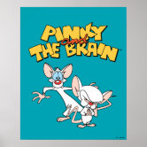 Pinky and the Brain | Retro Character Graphics Poster | Zazzle
