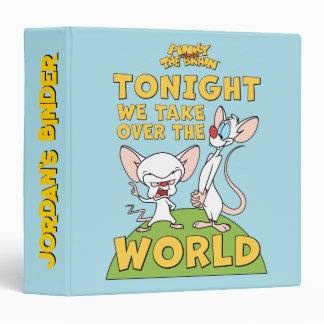 Pinky and the Brain | Take Over The World 3 Ring Binder