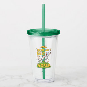 Pinky and the Brain   Take Over The World Acrylic Tumbler