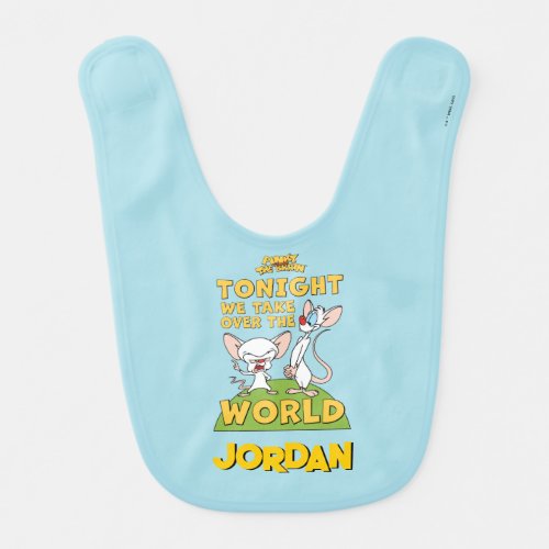 Pinky and the Brain  Take Over The World Baby Bib