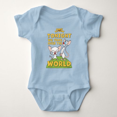 Pinky and the Brain  Take Over The World Baby Bodysuit