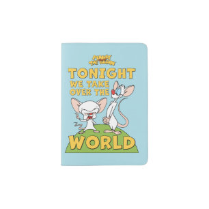 Pinky and the Brain Take Over The World Passport Holder