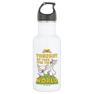 Pinky and the Brain   Take Over The World Stainless Steel Water Bottle