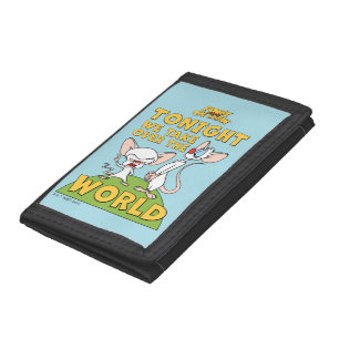 Pinky and the Brain Take Over The World Tri-fold Wallet