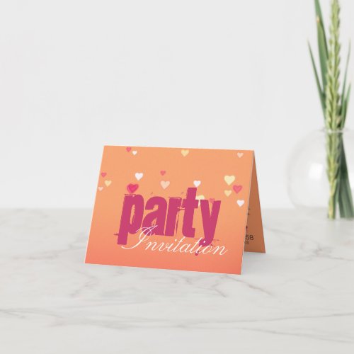 Pinky Blush Party Invitation Card
