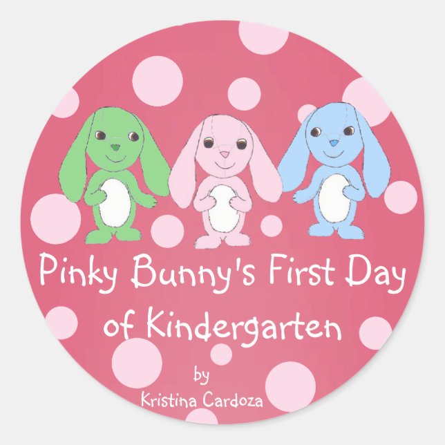 Pinky Bunny Sticker 1 (Front)