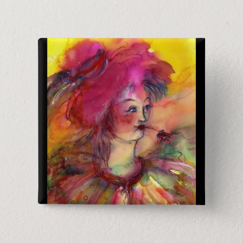 PINKY CLOWN PINBACK BUTTON