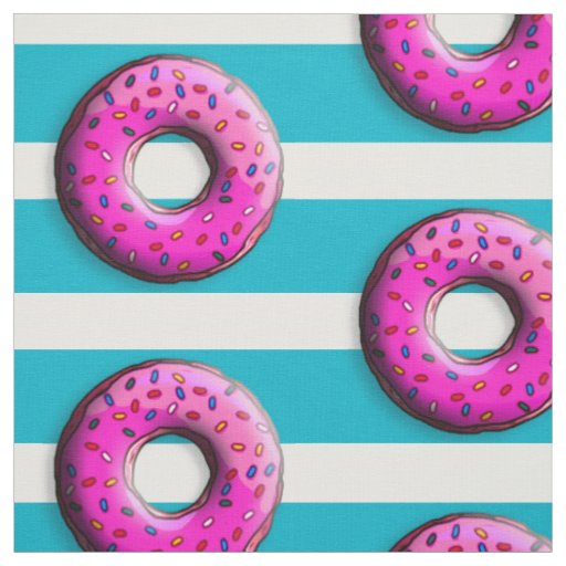 Pinky Donut with colorful sprinkles + your ideas Fabric