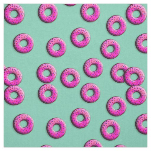 Pinky Donuts seamless pattern + your ideas Fabric