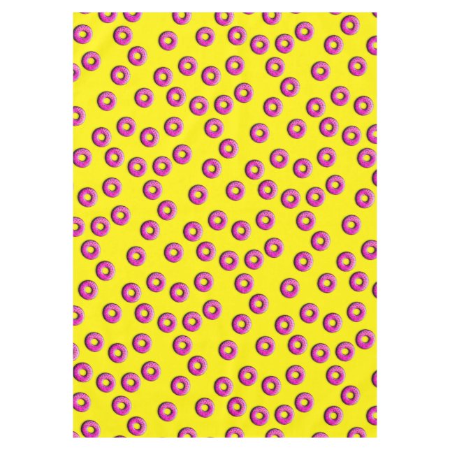 Pinky Donuts seamless pattern + your ideas Tablecloth (Front)