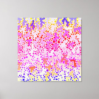 Pinky Doodle Stretched Canvas Print
