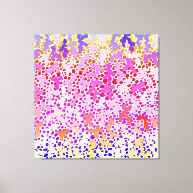 Pinky Doodle Stretched Canvas Print (Front)