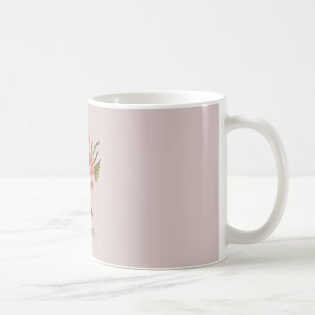 Pinky flower coffee mug (Right)