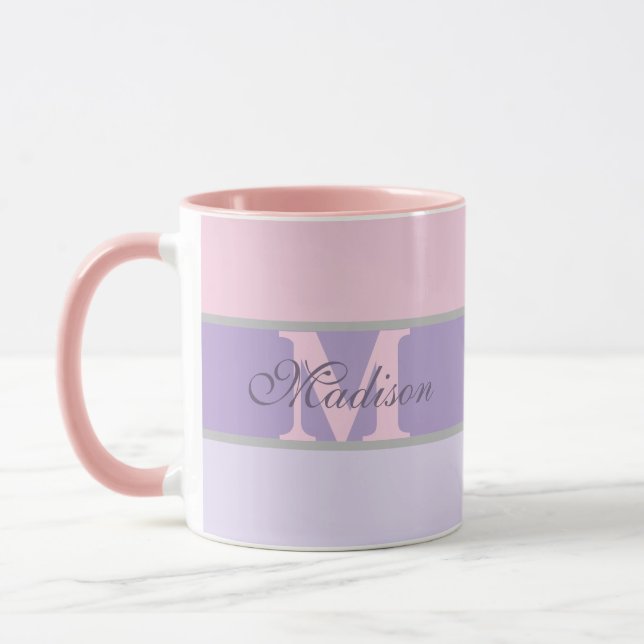 pinky girly pastel personalized mug (Left)