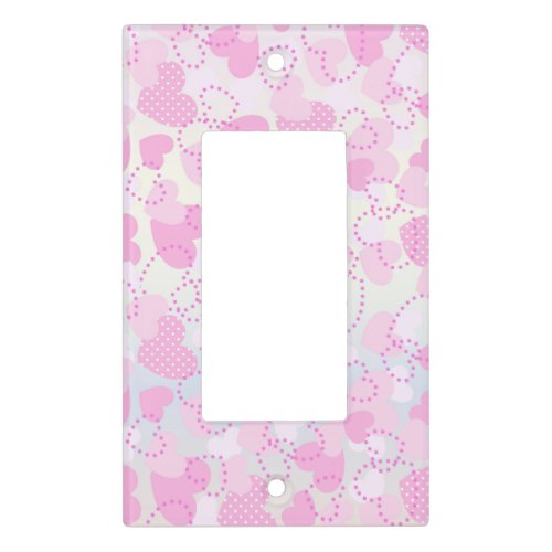 Pinky Hearts Light Switch Cover