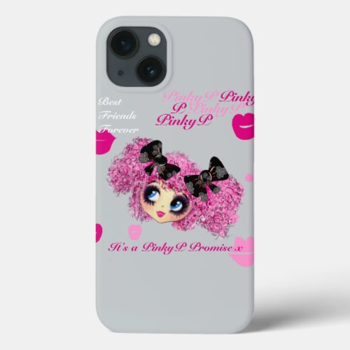 Pinky Promise Gifts for BFF with PinkyP Kawaii iPhone 13 Case