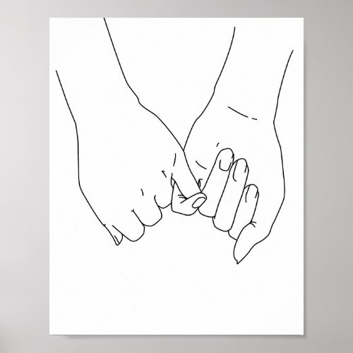 Pinky Promise I Love You Forever Poster