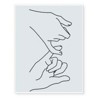 pinky promise temporary tattoos