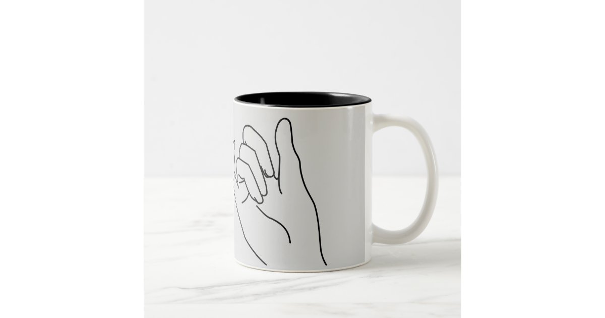 pinky promise Two-Tone coffee mug | Zazzle