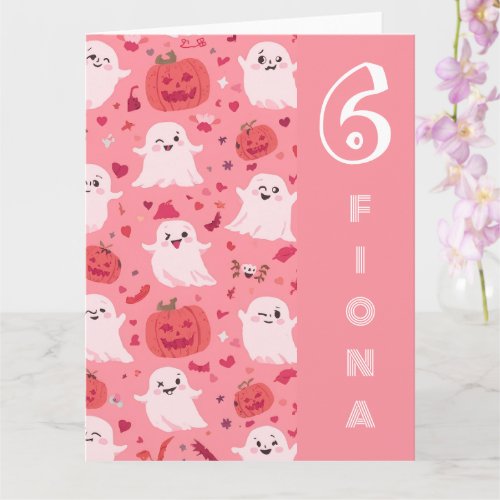 Pinky pumpkin Ghostly Surprise Card