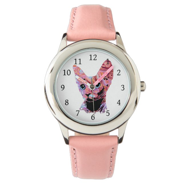 Pinky Sphynx Cat 683 Watch (Front)