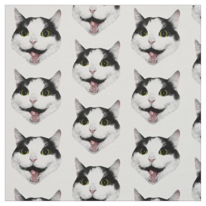 Pinky the Cat Fabric