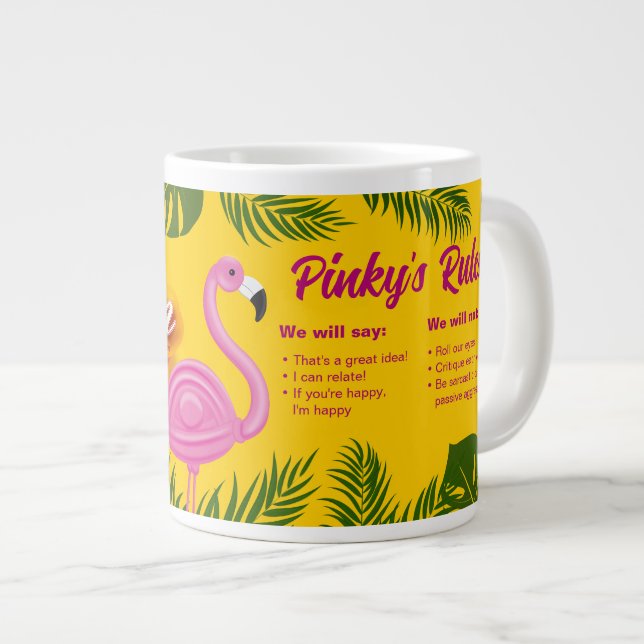 Pinky Validation Vacation  Giant Coffee Mug (Front Right)