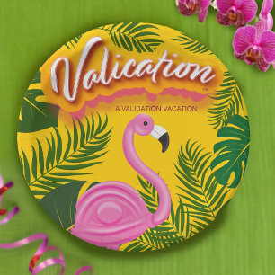 Pinky Validation Vacation Paper Plates