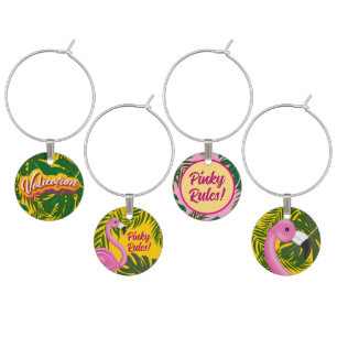 Pinky Validation Vacation Wine Charms