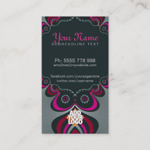 Pinkz Goddess Diva Business Card