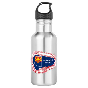 Pinnacle Peak Arizona Rock Climbing Carabiner Stainless Steel Water Bottle