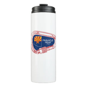 Pinnacle Peak Arizona Rock Climbing Carabiner Thermal Tumbler