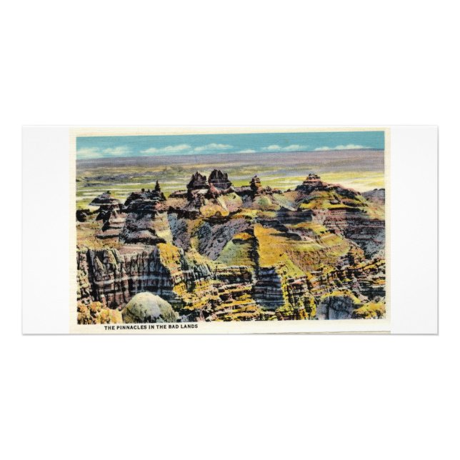 Pinnacles, Badlands, South Dakota Card (Front)