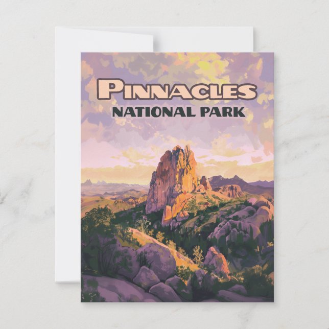 Pinnacles National Park Buttes California Card (Front)