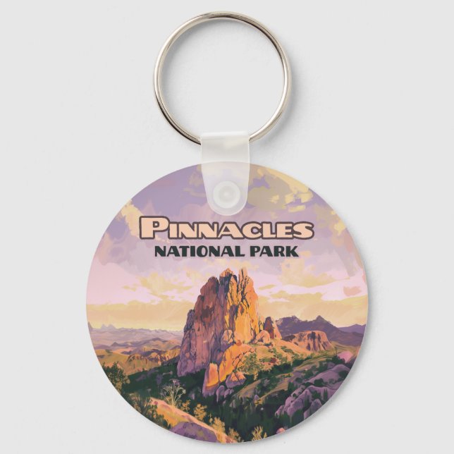Pinnacles National Park Buttes California  Keychain (Front)